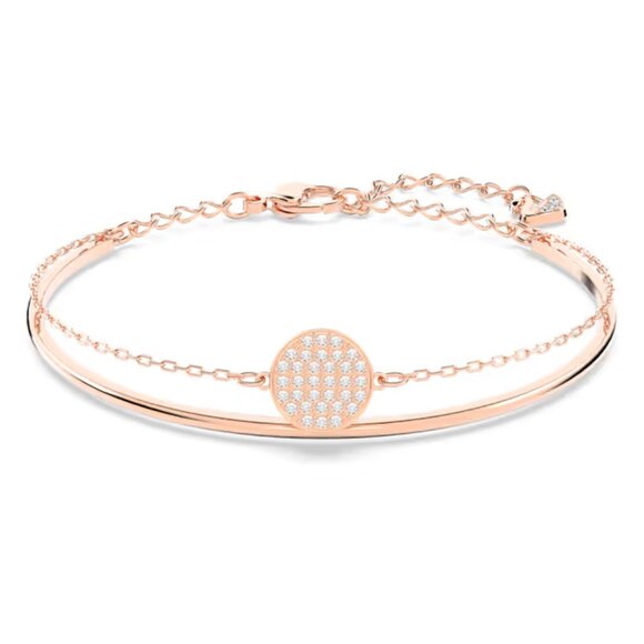 Swarovski Jewelry - SWAROVSKI Sublima bangle White, Rose gold-tone plated